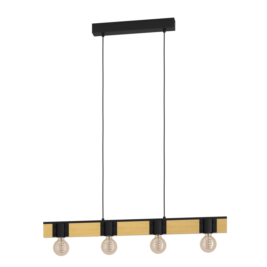 Eglo - Hanglamp aan een koord 4xE27/40W/230V