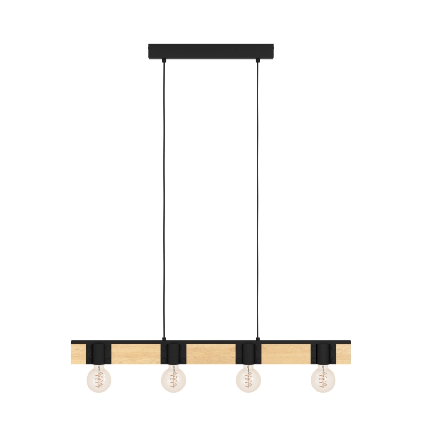 Eglo - Hanglamp aan een koord 4xE27/40W/230V