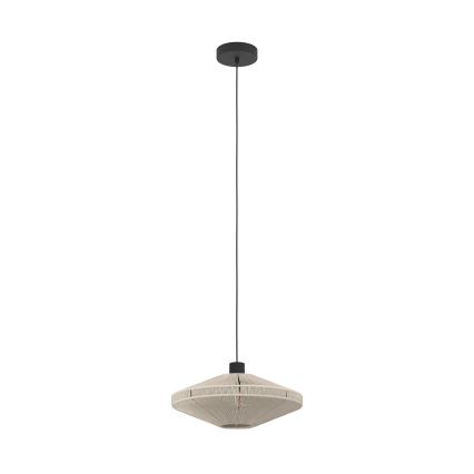 Eglo - Hanglamp met kabel 1xE27/40W/230V crème