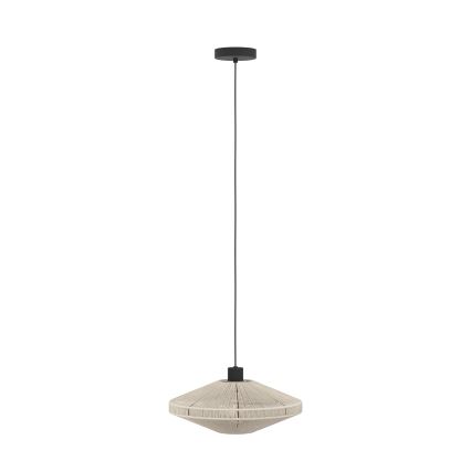 Eglo - Hanglamp met kabel 1xE27/40W/230V crème