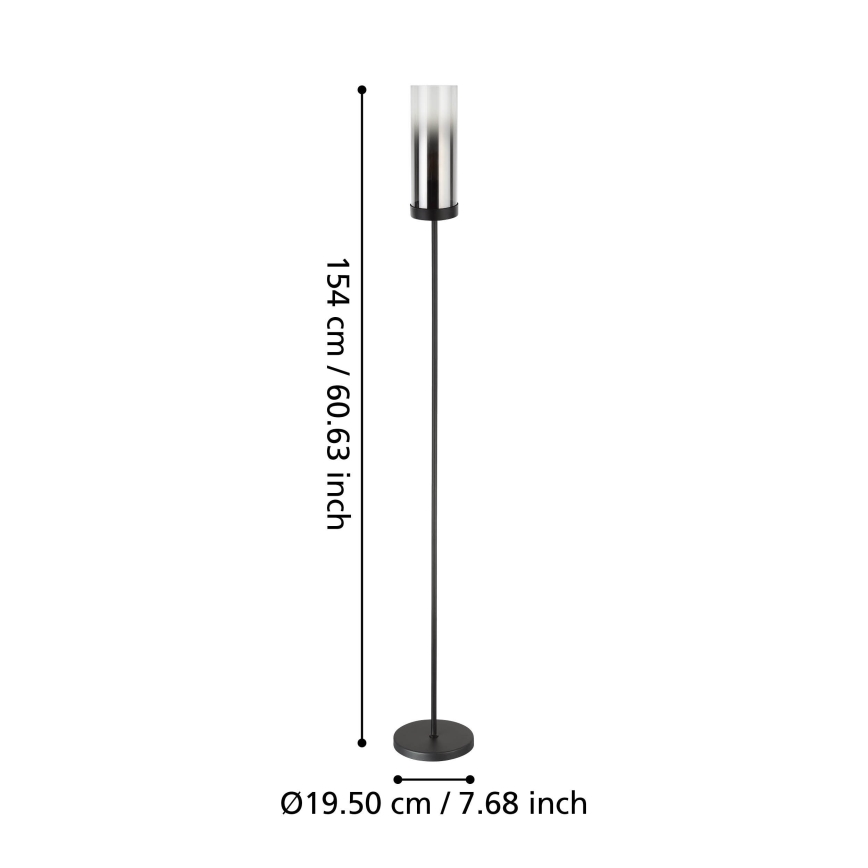 Eglo - Staande Lamp 1xE27/40W/230V zwart