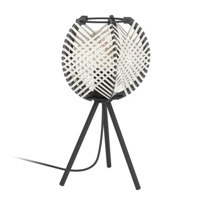 Eglo - Tafellamp 1xE27/40W/230V wit/zwart