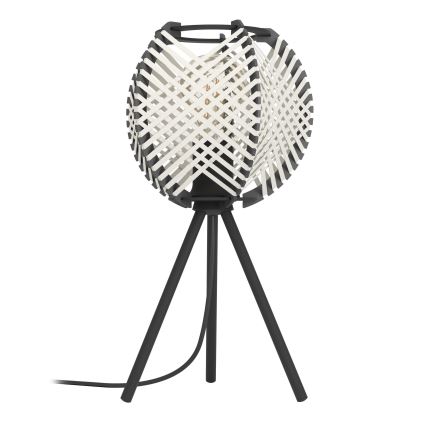 Eglo - Tafellamp 1xE27/40W/230V wit/zwart