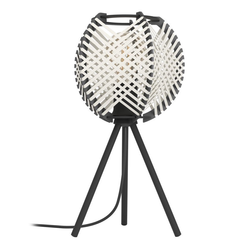 Eglo - Tafellamp 1xE27/40W/230V wit/zwart