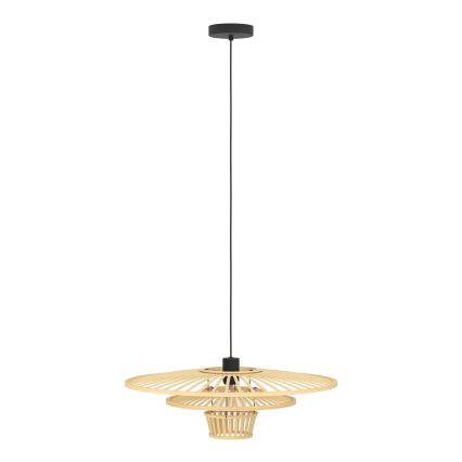 Eglo - Hanglamp aan kabel 1xE27/40W/230V bamboe