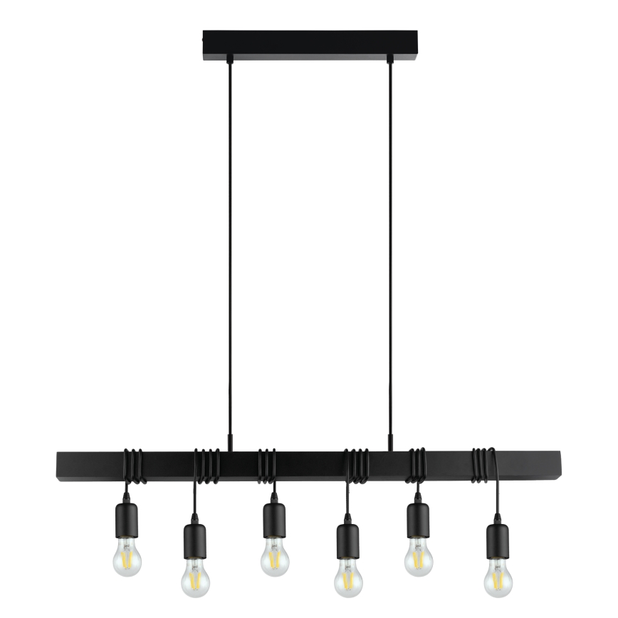 Eglo - Hanglamp aan een koord TOWNSHEND 6xE27/60W/230V