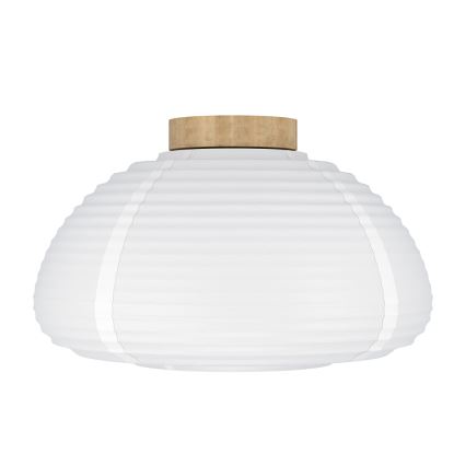 Eglo - Plafondlamp 1xE27/40W/230V, Ø 40 cm, wit/beige