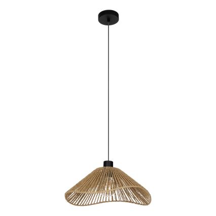 Eglo - Hanglamp aan een koord 1xE27/60W/230V bruin