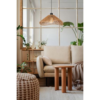 Eglo - Hanglamp aan een koord 1xE27/60W/230V bruin