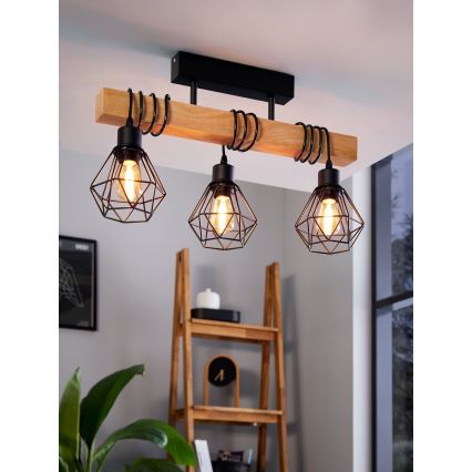 Eglo - Bevestigde hanglamp TOWNSHEND 3xE27/60W/230V