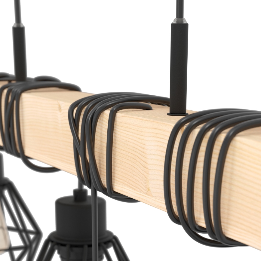 Eglo - Hanglamp aan een koord TOWNSHEND 6xE27/60W/230V
