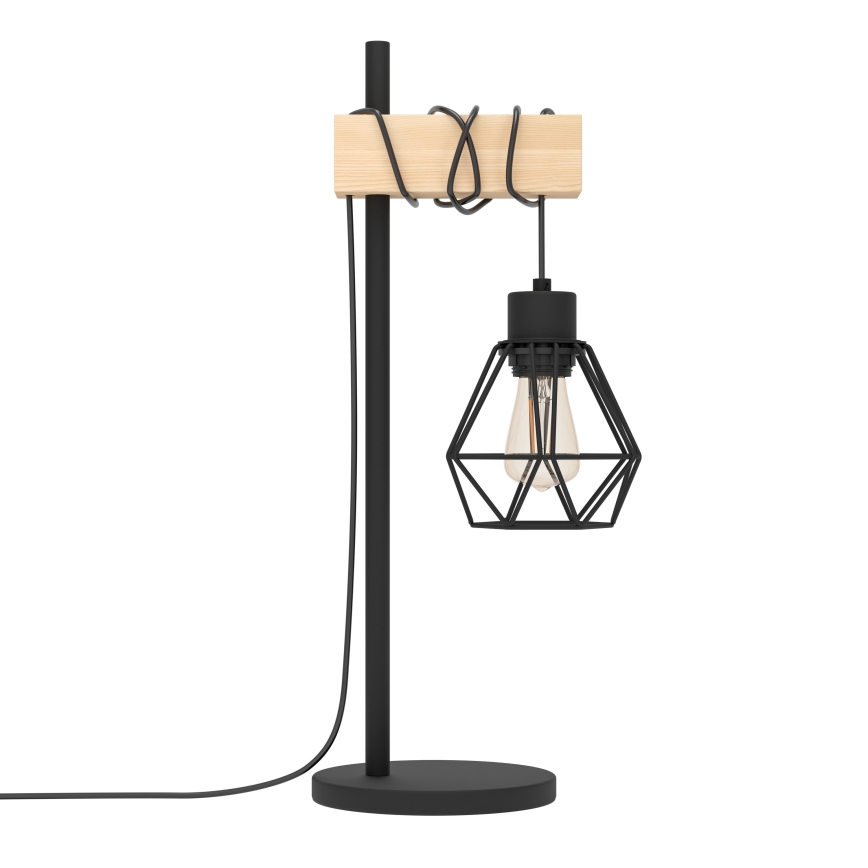 Eglo - Tafellamp TOWNSHEND 1xE27/60W/230V - FSC gecertificeerd