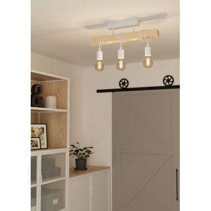 Eglo - Bevestigde hanglamp TOWNSHEND 3xE27/60W/230V
