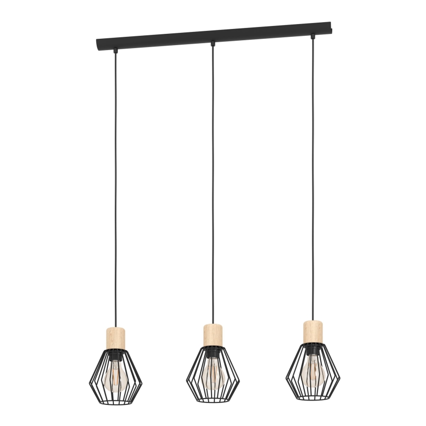 Eglo - Hanglamp aan een koord 3xE27/60W/230V