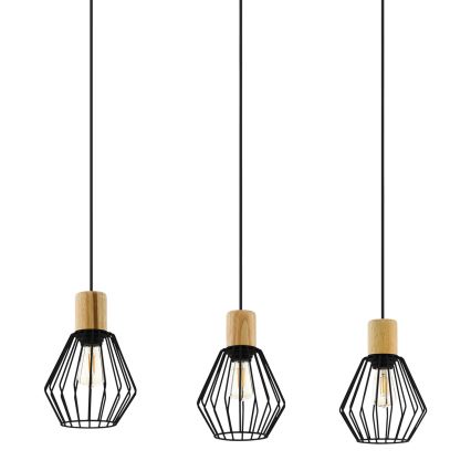 Eglo - Hanglamp aan een koord 3xE27/60W/230V