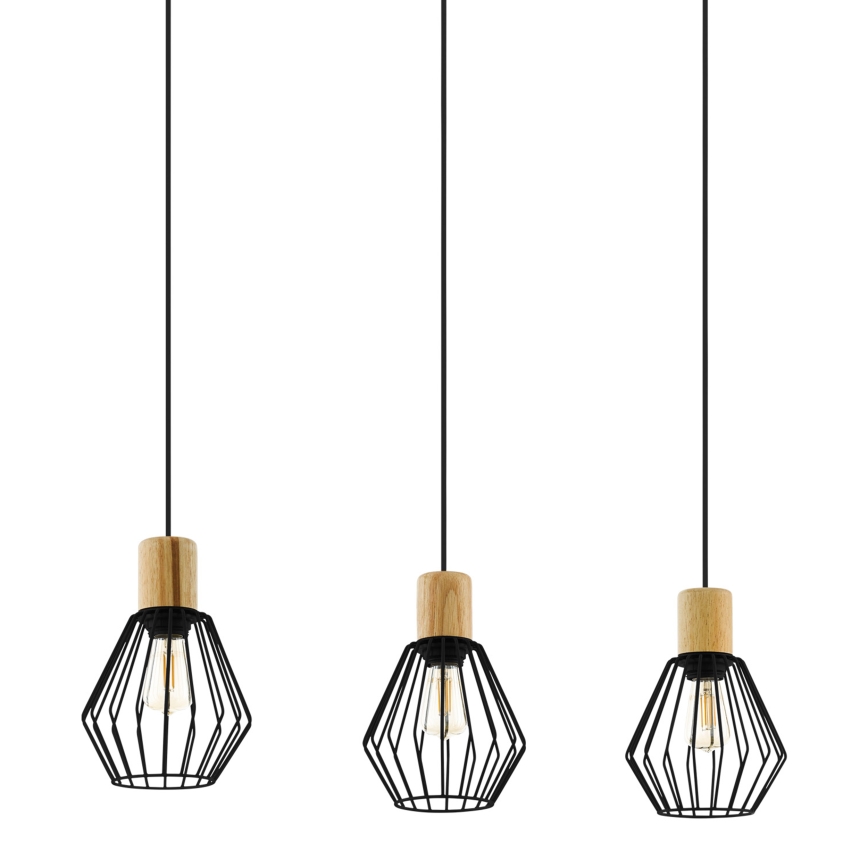 Eglo - Hanglamp aan een koord 3xE27/60W/230V