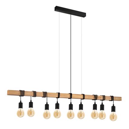 Eglo - Hanglamp aan een koord TOWNSHEND 9xE27/60W/230V