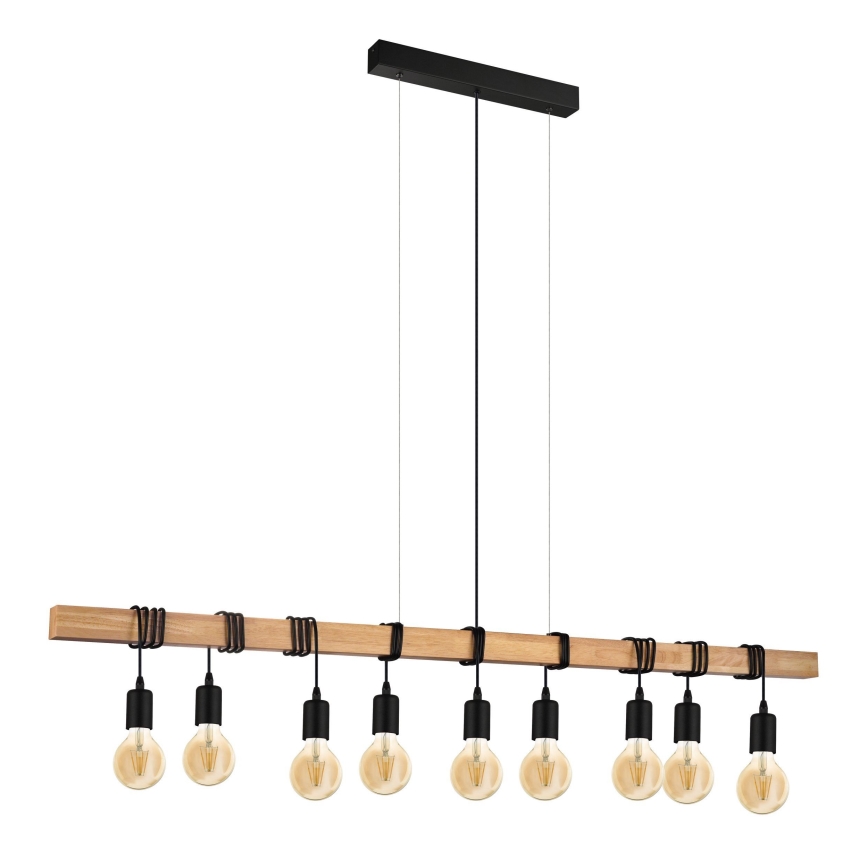 Eglo - Hanglamp aan een koord TOWNSHEND 9xE27/60W/230V