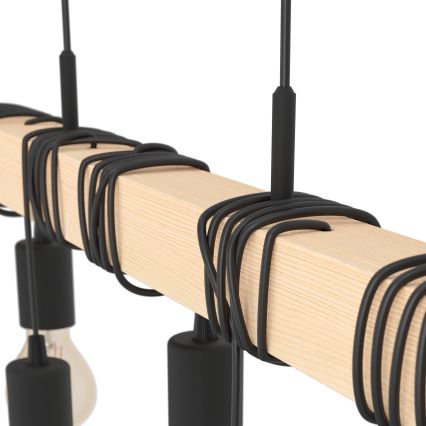 Eglo - Hanglamp aan een koord TOWNSHEND 9xE27/60W/230V