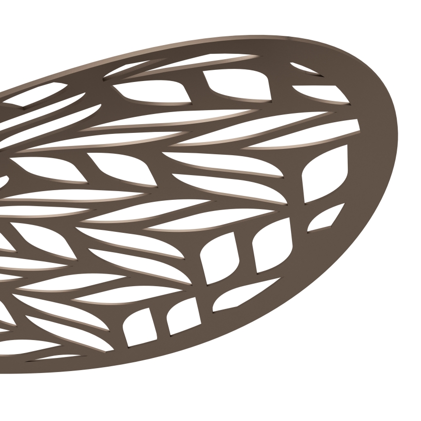 Eglo - Hanglamp aan snoer 1xE27/60W/230V Ø 40 cm bronskleurig