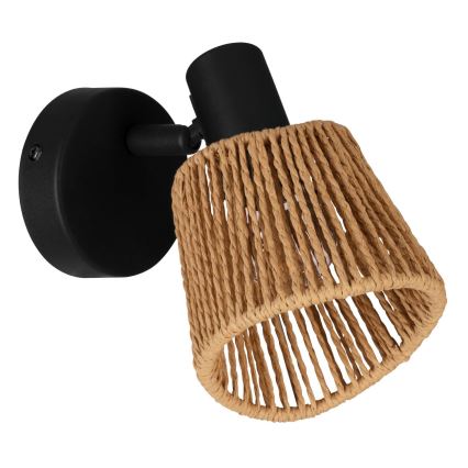 Eglo - Wandspot 1xE14/10W/230V zwart/beige