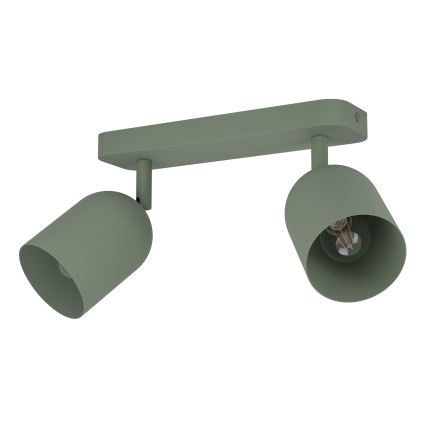 Eglo - Opbouwspot 2xE14/40W/230V groen