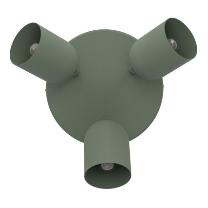 Eglo - Plafondspot 3x E14/40W/230V Ø 25 cm, groen