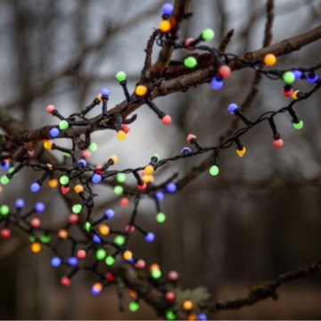 Eglo 472-53 - LED Kerst Lichtketting voor Buiten BERRY MINI 700xLED/8 functies 14m meerdere kleuren IP44