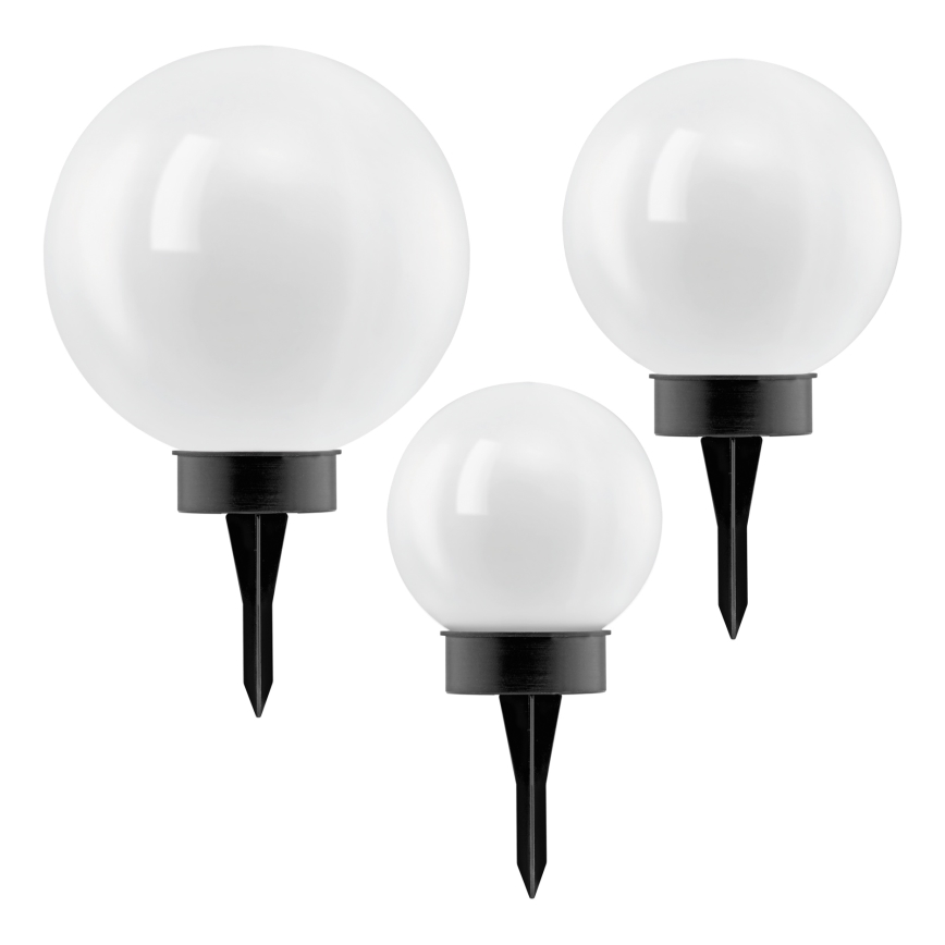 Eglo - LED-zonne-lamp met sensor, 3 LEDs, 1800 mAh, IP44, zwart