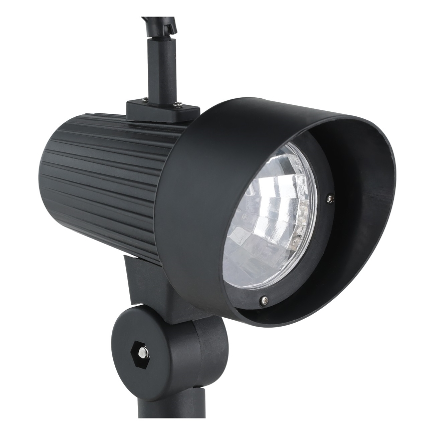 Eglo - SET van 3 LED-zonnelampen met sensor, 200 mAh, IP44, zwart