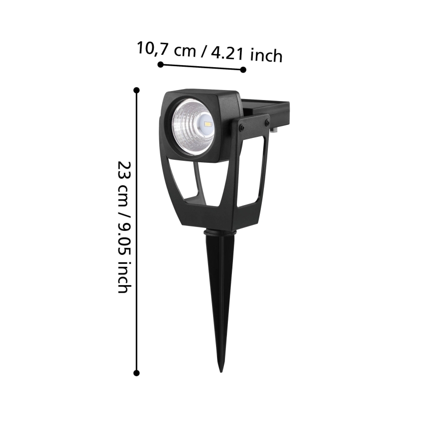 Eglo 48719 - LED Solar Schijnwerper SOLAR 1xLED/0,1W/3,2V 1000 mAh IP44