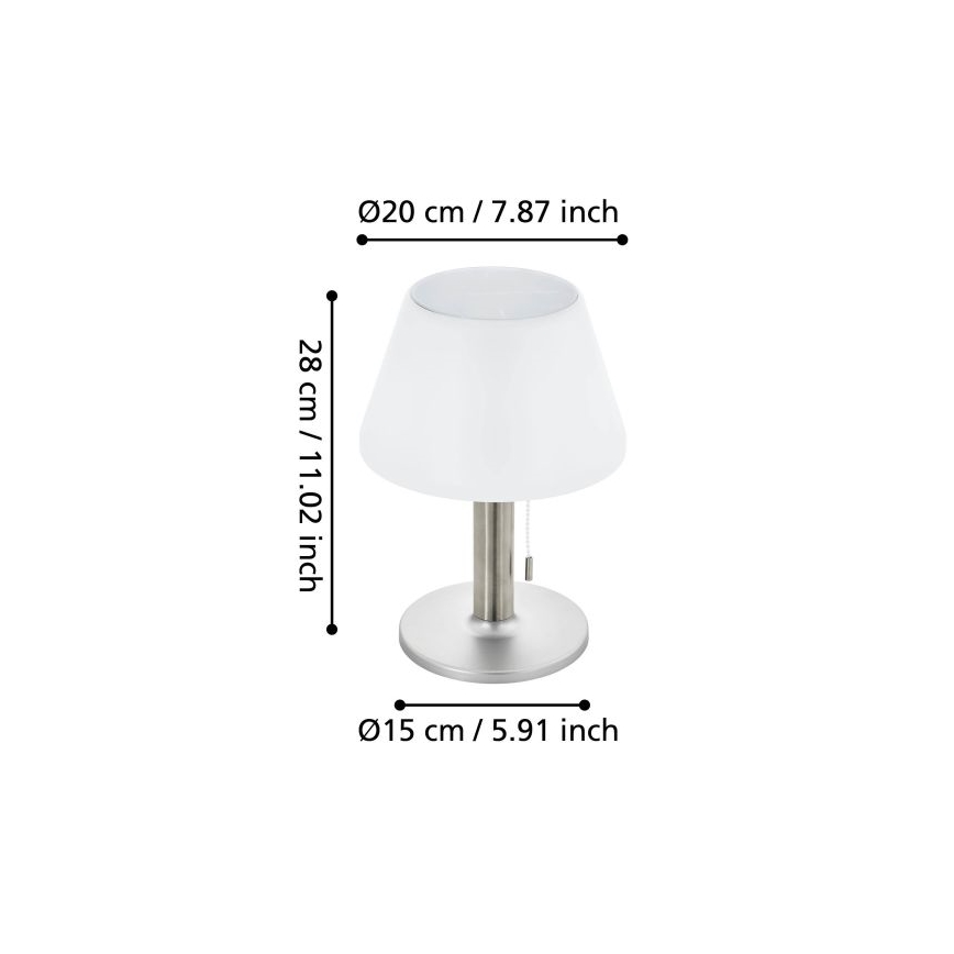 Eglo 48749 - Dimbare zonne-LED-lamp LED/2W/3,7V 2000 mAh IP44