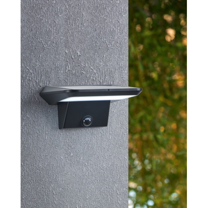 Eglo - LED zonne-wandlamp met sensor LED/20W/3,7V 2000 mAh IP44