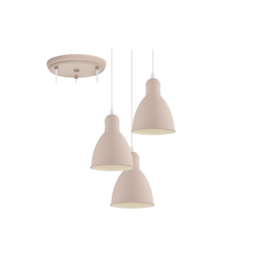 EGLO 49084 - Hanglamp aan koord PRIDDY-P 3xE27/60W/230V