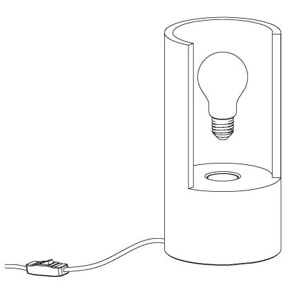 Eglo 49111 - Tafellamp LYNTON 1xE27/60W/230V