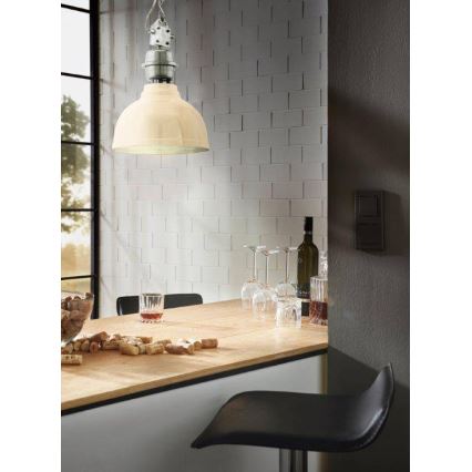 Eglo 49172 - Hanglamp aan ketting GRANTHAM 1xE27/60W/230V