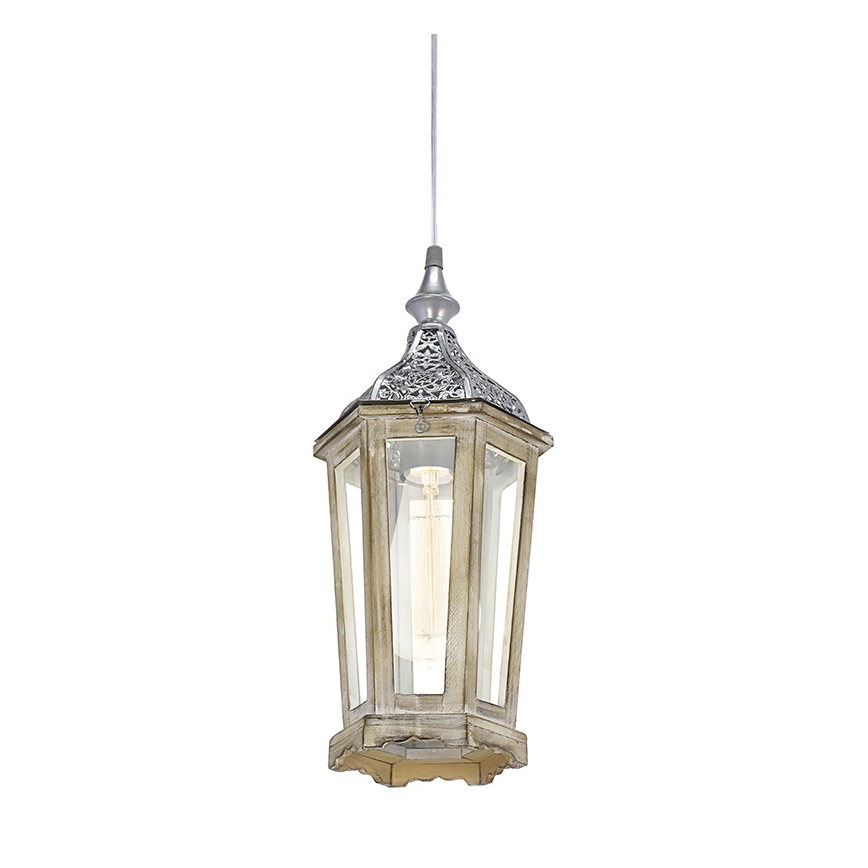 Eglo 49206 - Hanglamp KINGHORN 1xE27/42W/230V