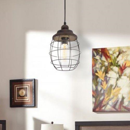 Eglo 49219 - Kroonluchter BAMPTON 1xE27/60W/230V