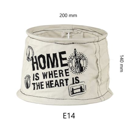 Eglo 49442 - Lampenkap VINTAGE Zak home E14 Ø 20 cm