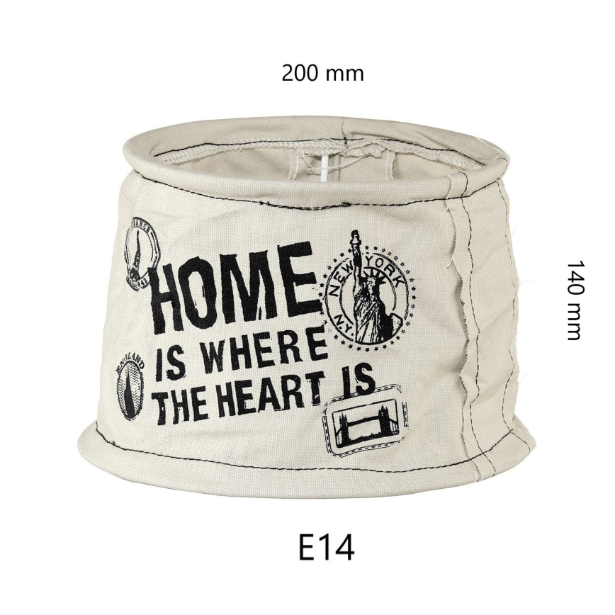 Eglo 49442 - Lampenkap VINTAGE Zak home E14 Ø 20 cm