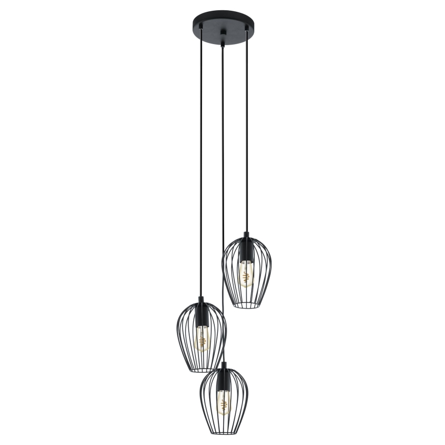 Melodieus Sortie shuttle Eglo 49479 - Hanglamp NEWTOWN 3xE27/60W/230V | Lampenmanie