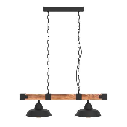 Eglo - Hanglamp aan ketting 2xE27/60W/230V