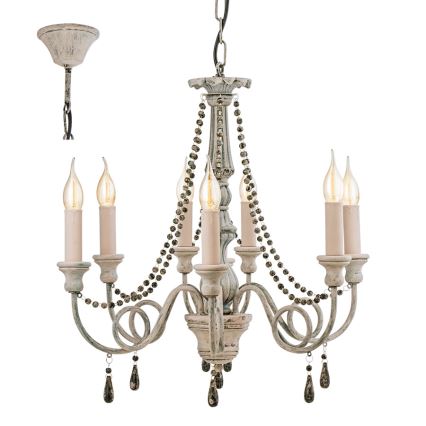 Eglo 49822 - Hanglamp aan ketting COLCHESTER 8xE14/40W