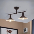 Eglo 49824 - Hanglamp aan stang STOCKBURY 2xE27/60W
