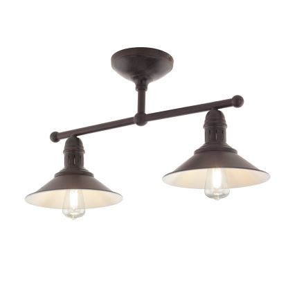 Eglo 49824 - Hanglamp met vaste pendel STOCKBURY 2xE27/60W