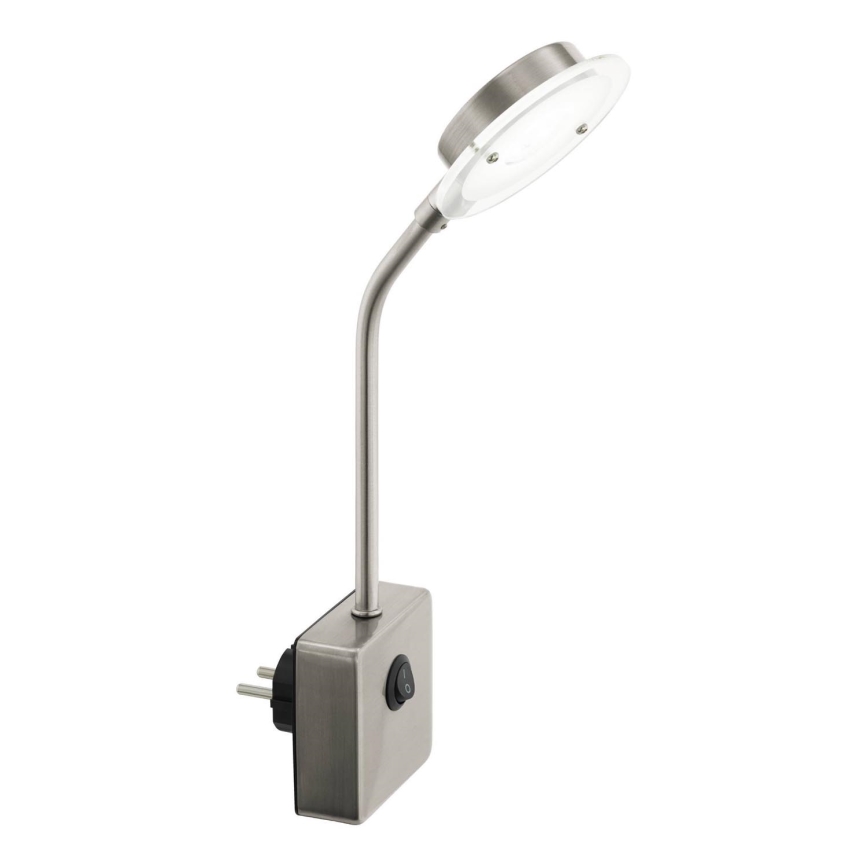 Eglo 54649 - LED Stekkerlamp LED/4,5W/230V 3000K mat chroom