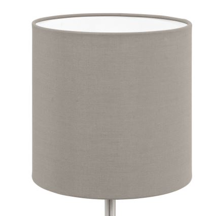 Eglo 54745 - Tafellamp ANADIA 1xE14/40W/230V taupe/mat chroom