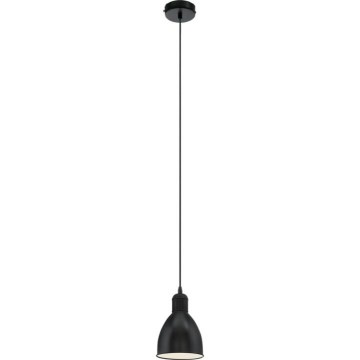Eglo 55243 - Hanglamp PRIDDY met kabel 1xE27/60W/230V zwart