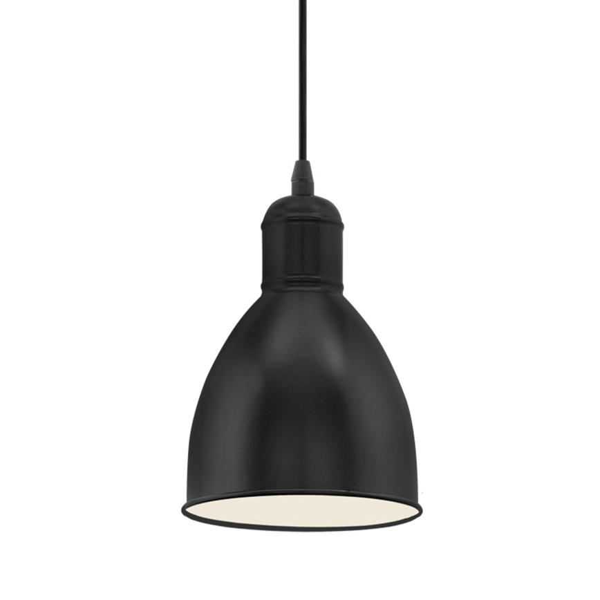 Eglo 55243 - Hanglamp PRIDDY met kabel 1xE27/60W/230V zwart