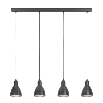 Eglo 55244 - Hanglamp aan kabel PRIDDY 4xE27/60W/230V zwart
